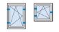 Preview: Mauerkralle Typ 02 für einflügelige Fenster und Fenstertüren (55/60 mm)