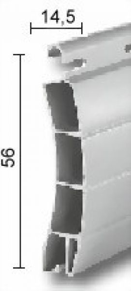 Kunststoffrollladen Normalprofil (NP) bis 1,95 m Breite